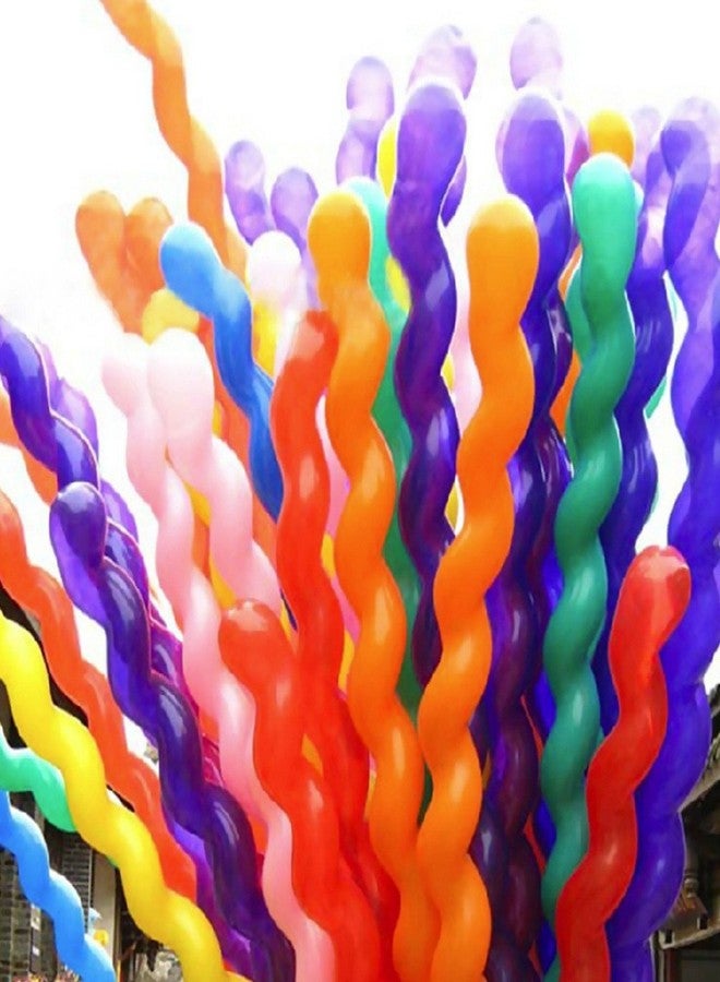 Crazy Sutra Spiral Latex Balloons For Kids Birthday Party Decor, 40 Pieces (Multicolor) - Image 1
